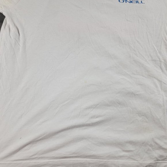 O'Neill Burst Mens Large White Short Sleeve Tee Standard Fit Casual Lightweight - Picture 8 of 12